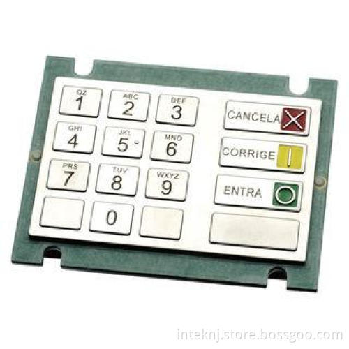 Waterproof PCI EPP 3.x certified EPP Keypad ZT596F with 10